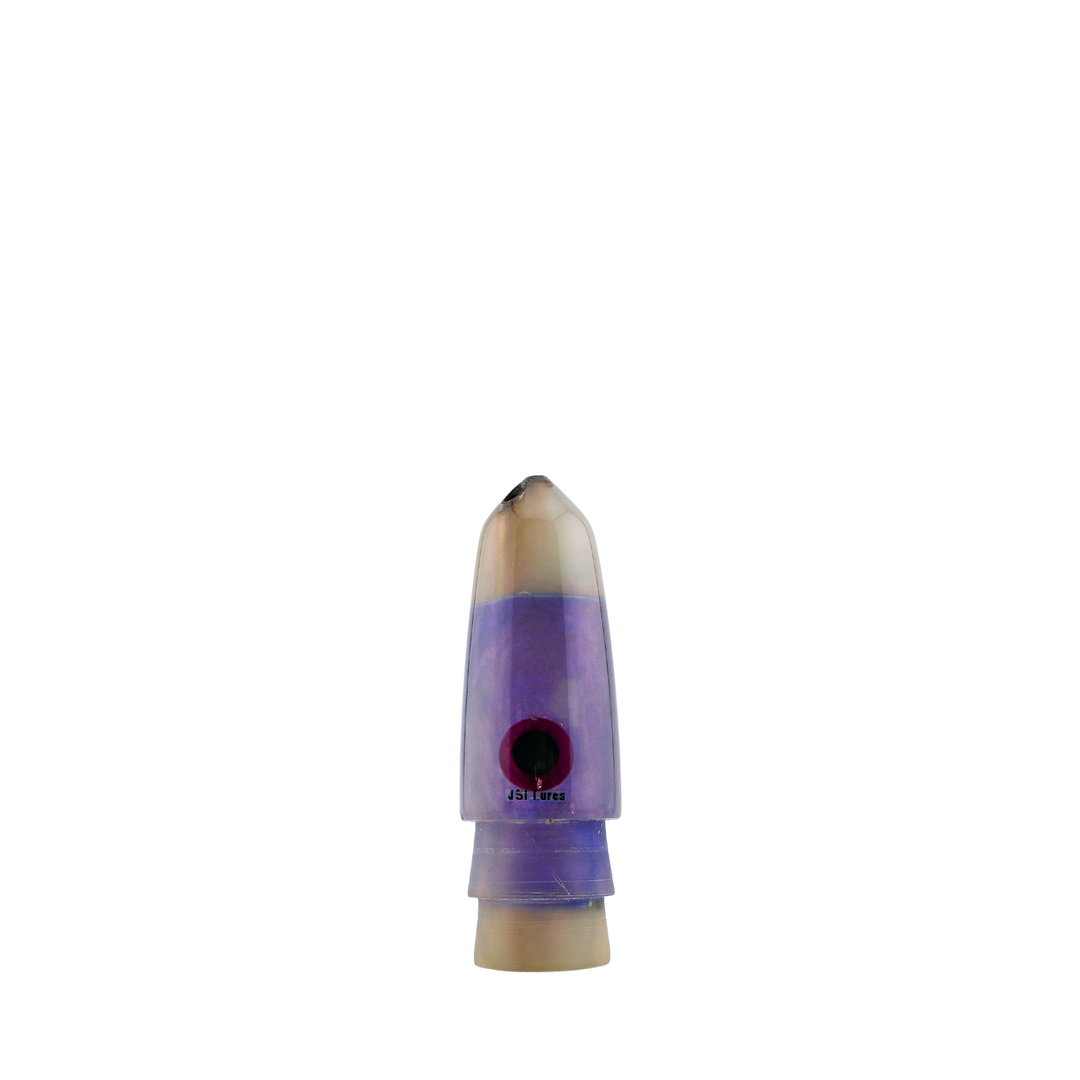 JSI Lures: History & Lure Identification Guide | Luremonger 7" Bullet, 2-Jet Obake Pearl - Offshore Trolling Lure Archive