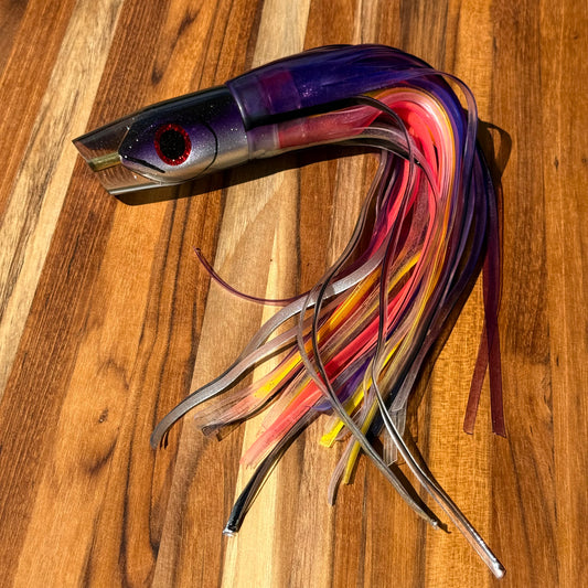 Matsu - 12” Fish Head Slant Purple Top Skirted