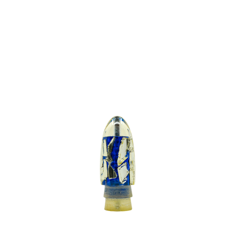 Futa - 7" Plus Vintage Cracked Glass Single Hole Bullet