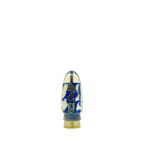Futa - 7" Plus Vintage Cracked Glass Single Hole Bullet