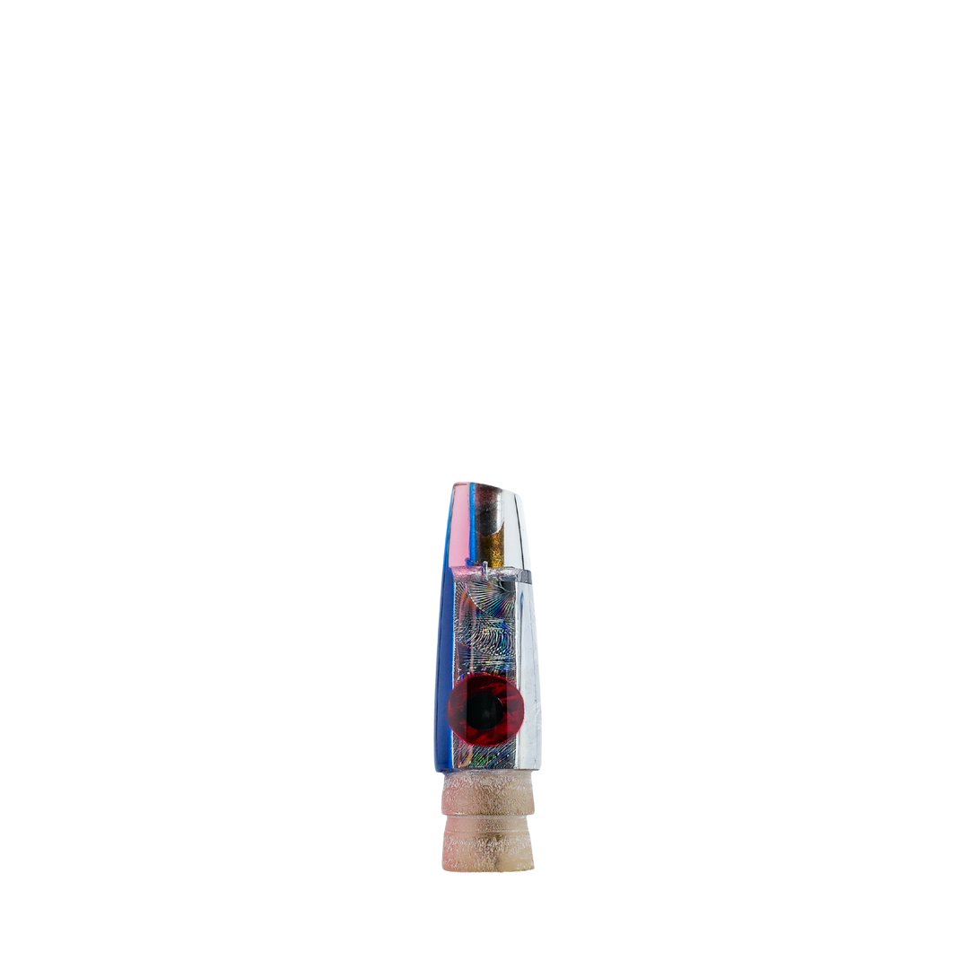 Tanabe Lures: History & Lure Identification Guide | Luremonger 6" Slant, Blue Pink Paperclip - Offshore Trolling Lure Archive