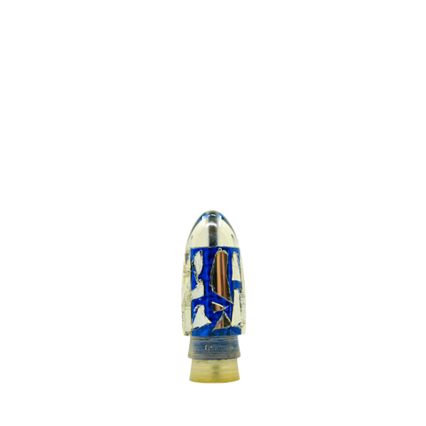 Futa - 7" Plus Vintage Cracked Glass Single Hole Bullet
