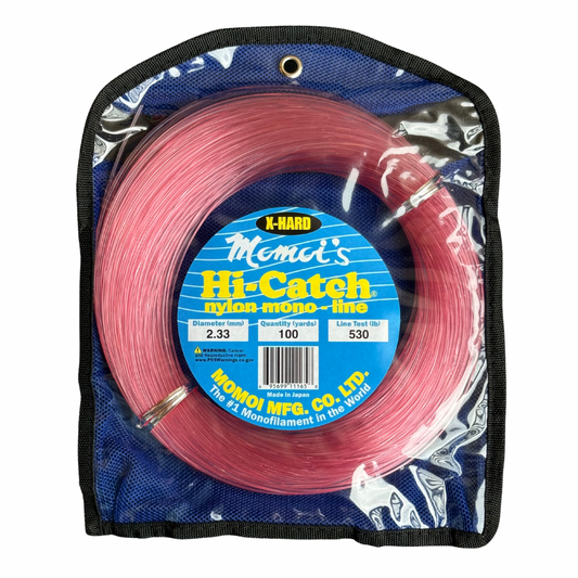 Momoi - Hi-Catch Xtra-Hard Monofilament Leader - 530 lb. Test - 100 yd. - Pink