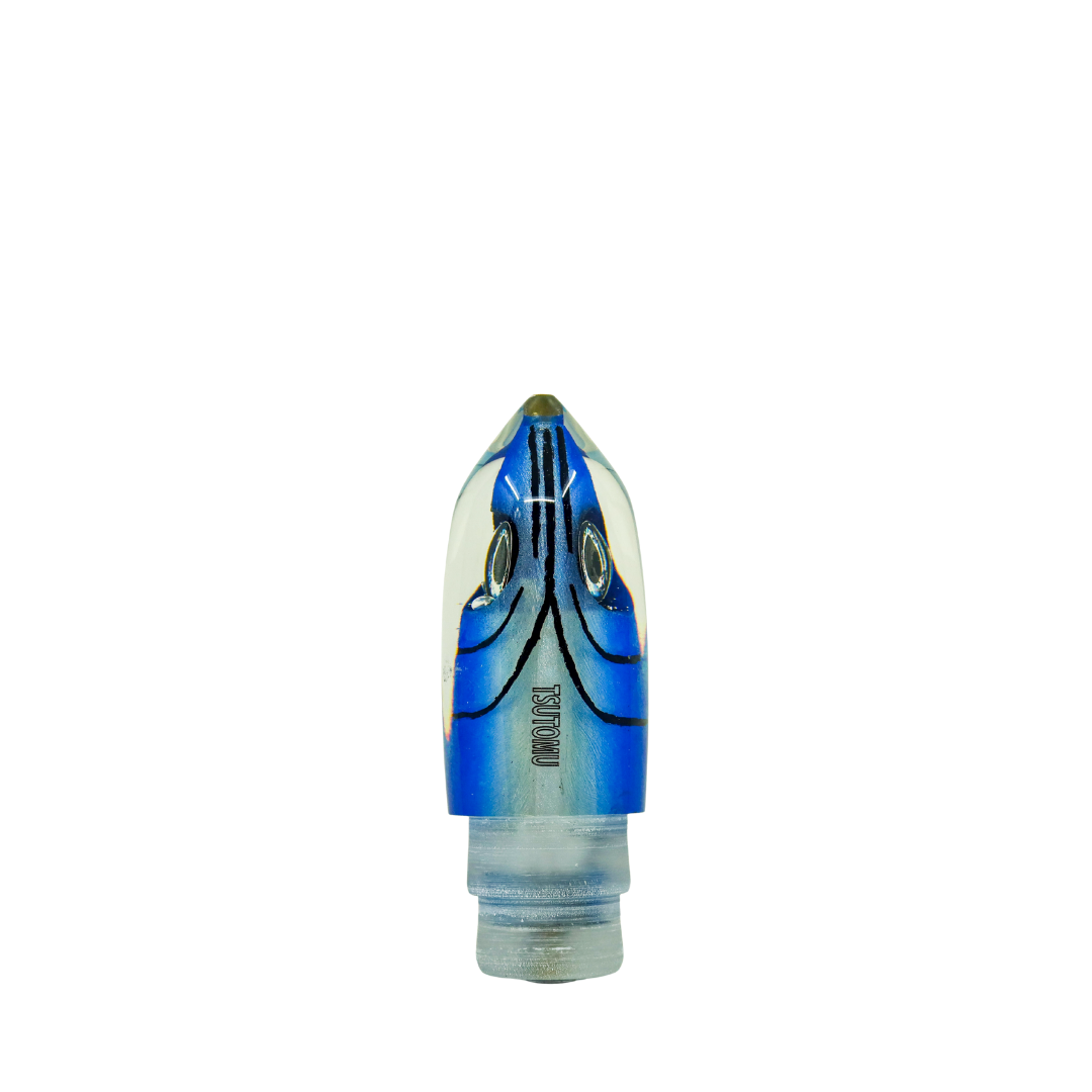 Tsutomu - 12” Limited Blue Fish Head Moke Bullet