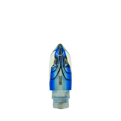 Tsutomu - 12” Limited Blue Fish Head Moke Bullet