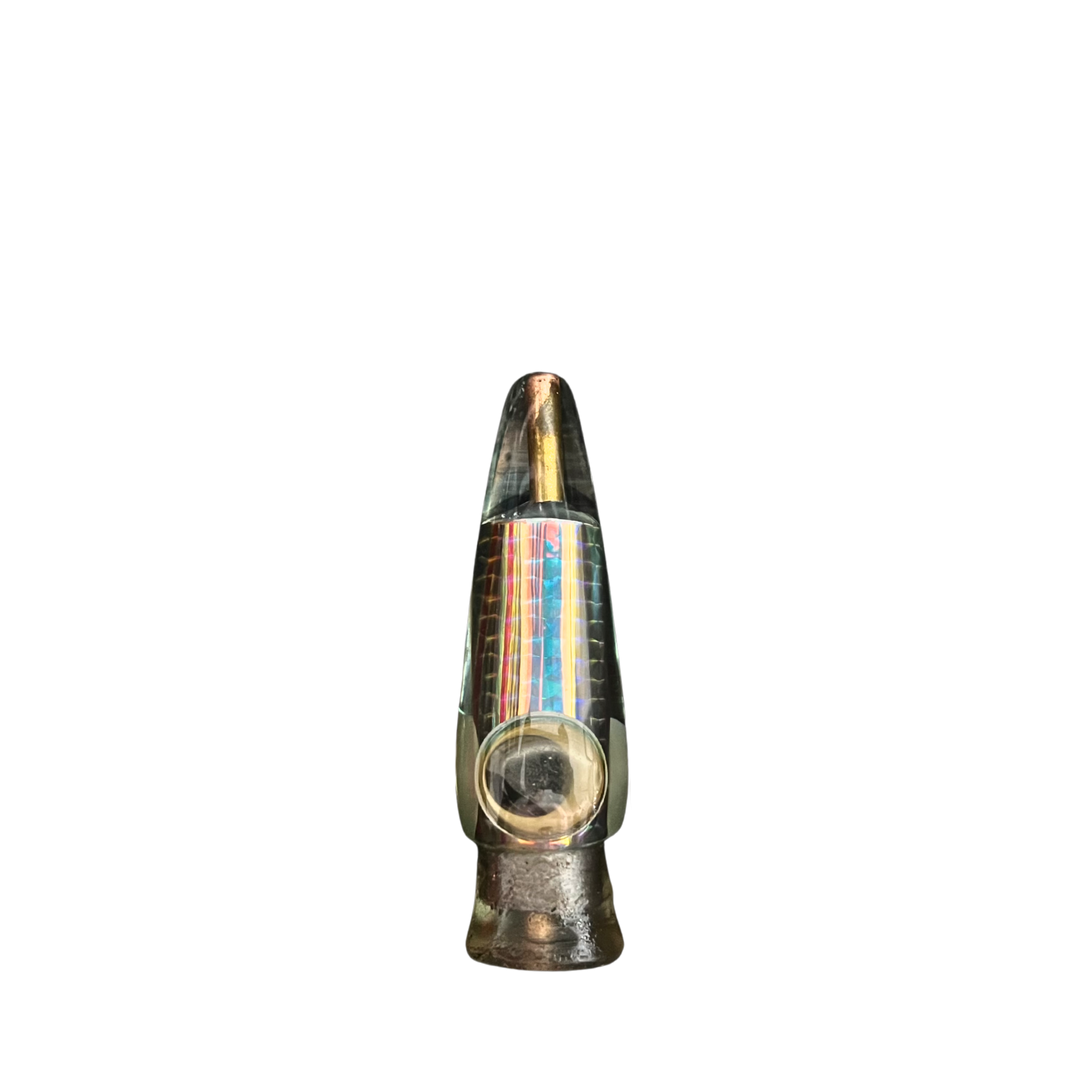 Al Bento Lures: History & Lure Identification Guide | Luremonger 9" Ol' Blu, Scaled Mirrored Insert - Offshore Trolling Lure Archive