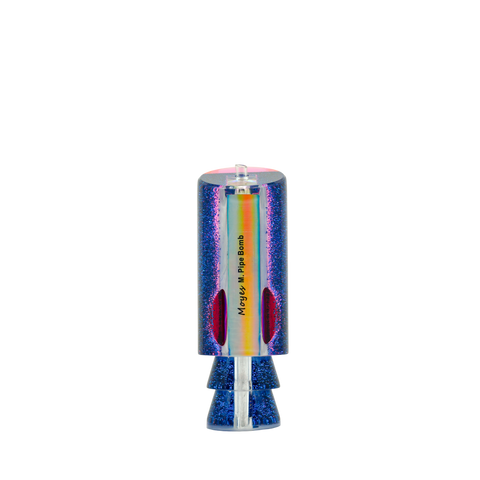 Moyes - 12" Pink Tint White Shell Med. Pipe Bomb