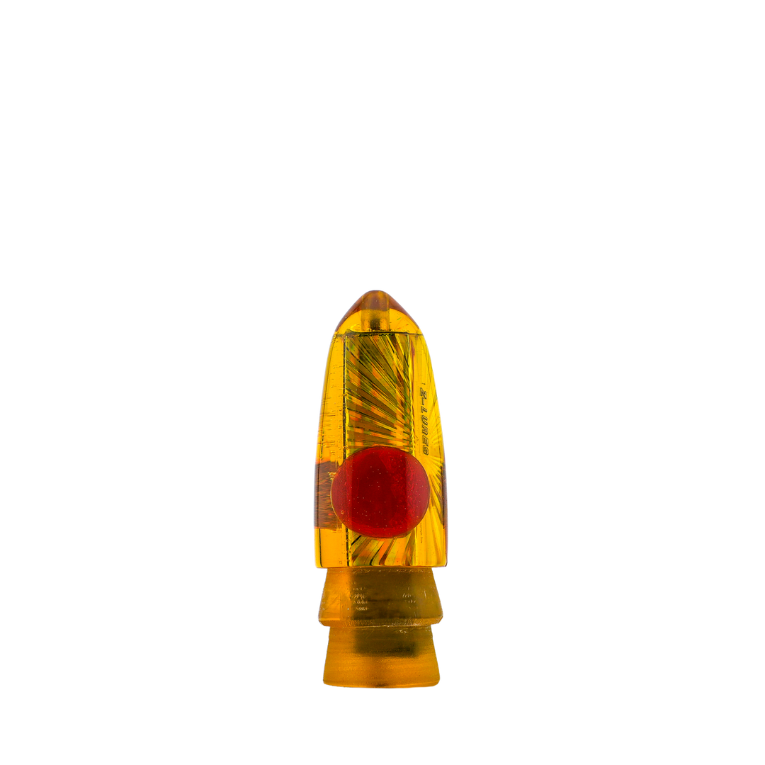 Z-Lures: History & Lure Identification Guide | Luremonger 9" Bullet, Yellow Tint Starburst - Offshore Trolling Lure Archive