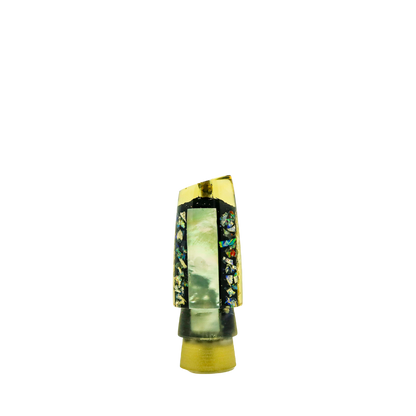 KC- 9" Vintage Real Shell Glitter Slant