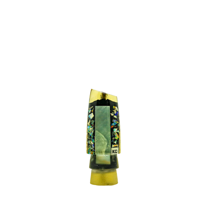 KC- 9" Vintage Real Shell Glitter Slant