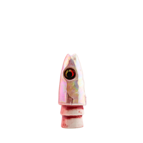 Tetsuo - 9" Pink Ceramic Fish Head Bullet