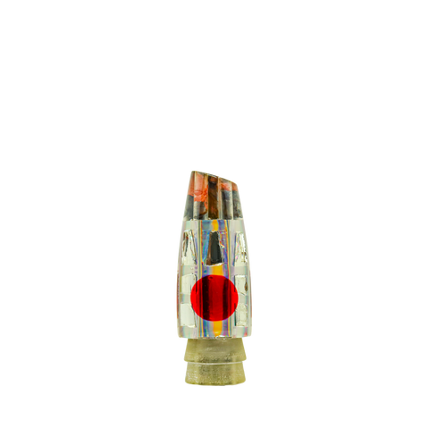 Leroy - 9” Cracked Glass 4-Jet Slant