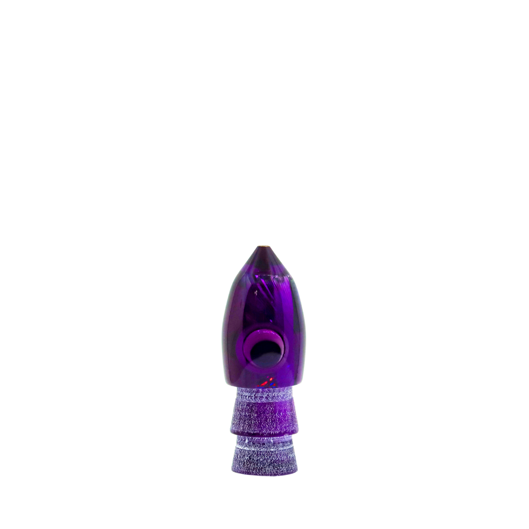 Nitta Lures: History & Lure Identification Guide | Luremonger 7" Bullet, Purple Tint - Offshore Trolling Lure Archive