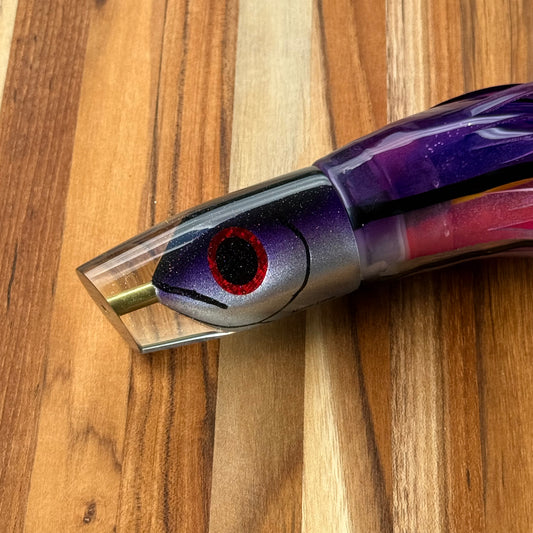 Matsu - 12” Fish Head Slant Purple Top Skirted