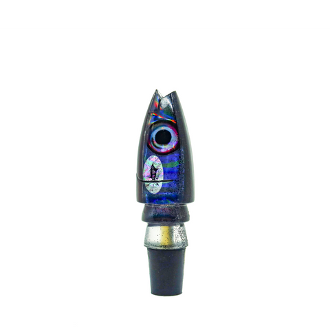 Aloha Lures - 9” Oily Black Sparkle Super Ninja