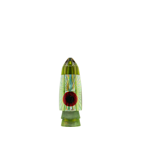 Leroy - 9” Coke Bottle Green 4-Hole Jet Bullet