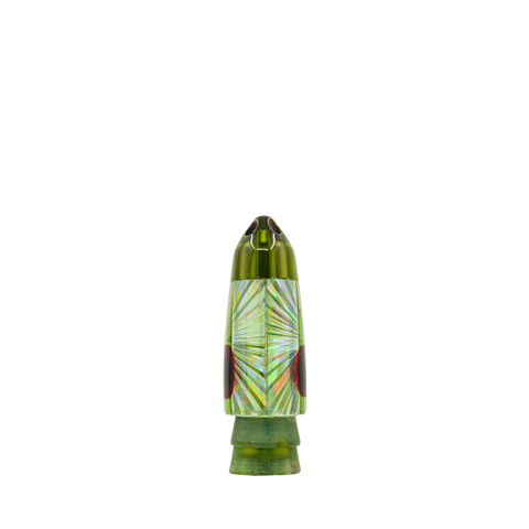 Leroy - 9” Coke Bottle Green 4-Hole Jet Bullet