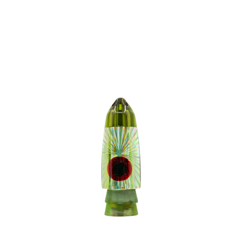 Leroy - 9” Coke Bottle Green 4-Hole Jet Bullet