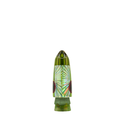 Leroy - 9” Coke Bottle Green 4-Hole Jet Bullet