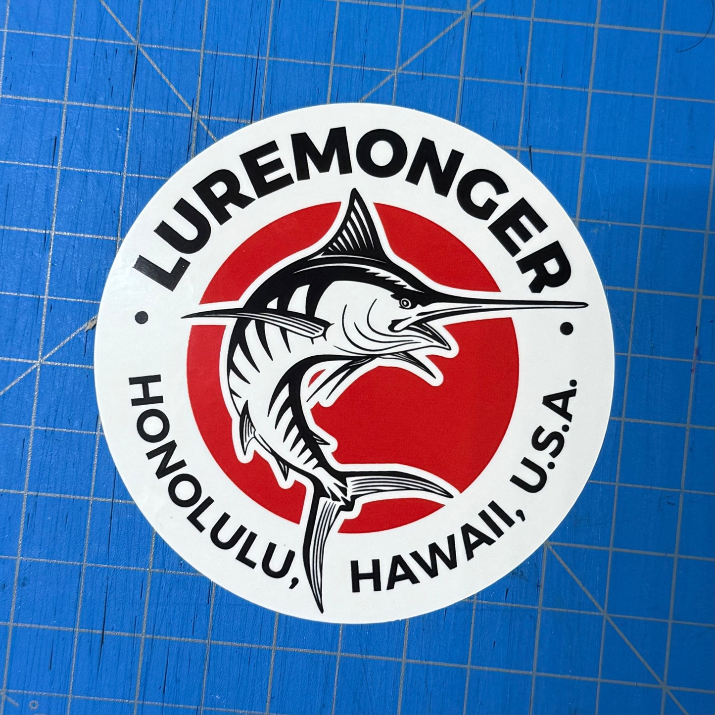 Luremonger - 4”x4” Vinyl Gloss Japan Logo