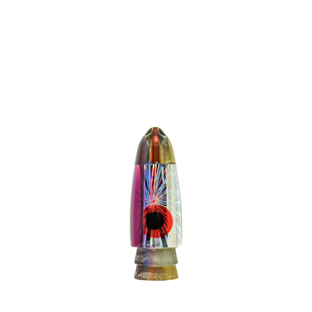 Leroy Lures: History & Lure Identification Guide | Luremonger 9" Bullet, 4-Jet Purple Blue - Offshore Trolling Lure Archive