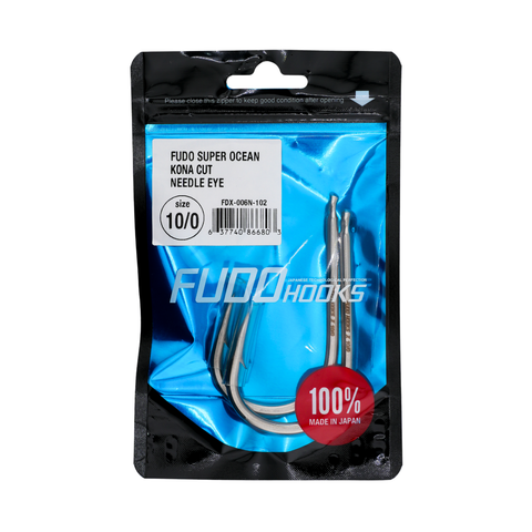 FUDO - Super Ocean Kona Cut Needle Eye 10/0 Hooks