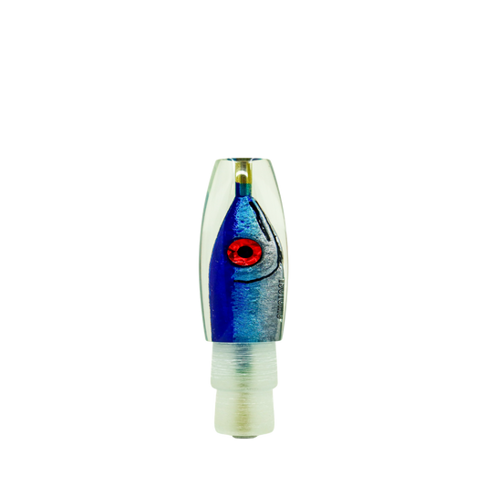 Tsutomu - 9” Limited Tricolor Fish Head Moke Invert