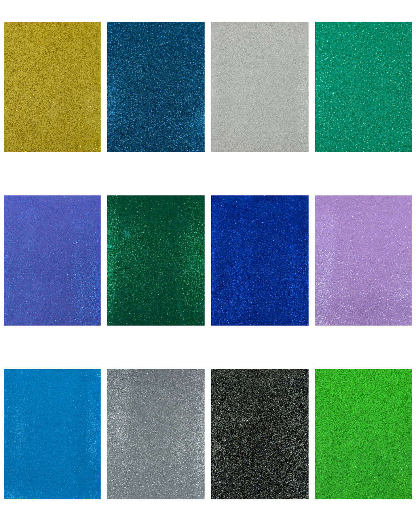 Ultra Sparkle Vinyl Sheets 12”x18” Dark Green
