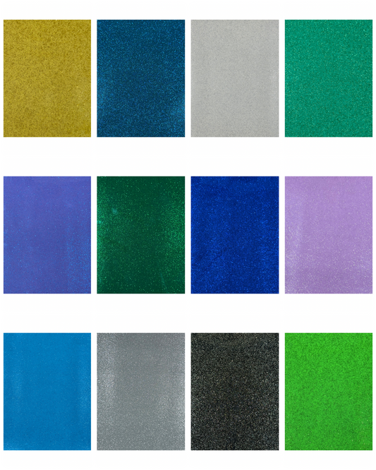 Ultra Sparkle Vinyl Sheets 12”x18” Light Blue
