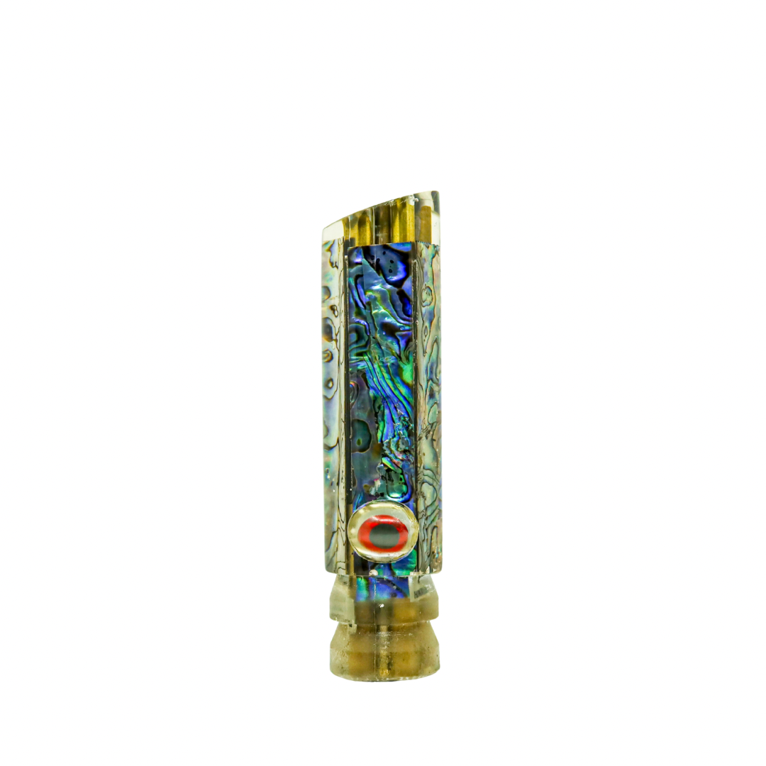 Joe Yee - 9" Vintage Paua Shell Jetted Tube