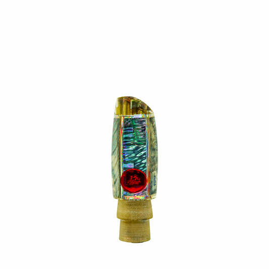 Futa - 9" Vintage Paua Shell Ripple Scoop