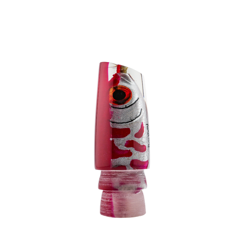 Bomboy 14 inch Fish Head Destroyer trolling lure head, unskirted, side view