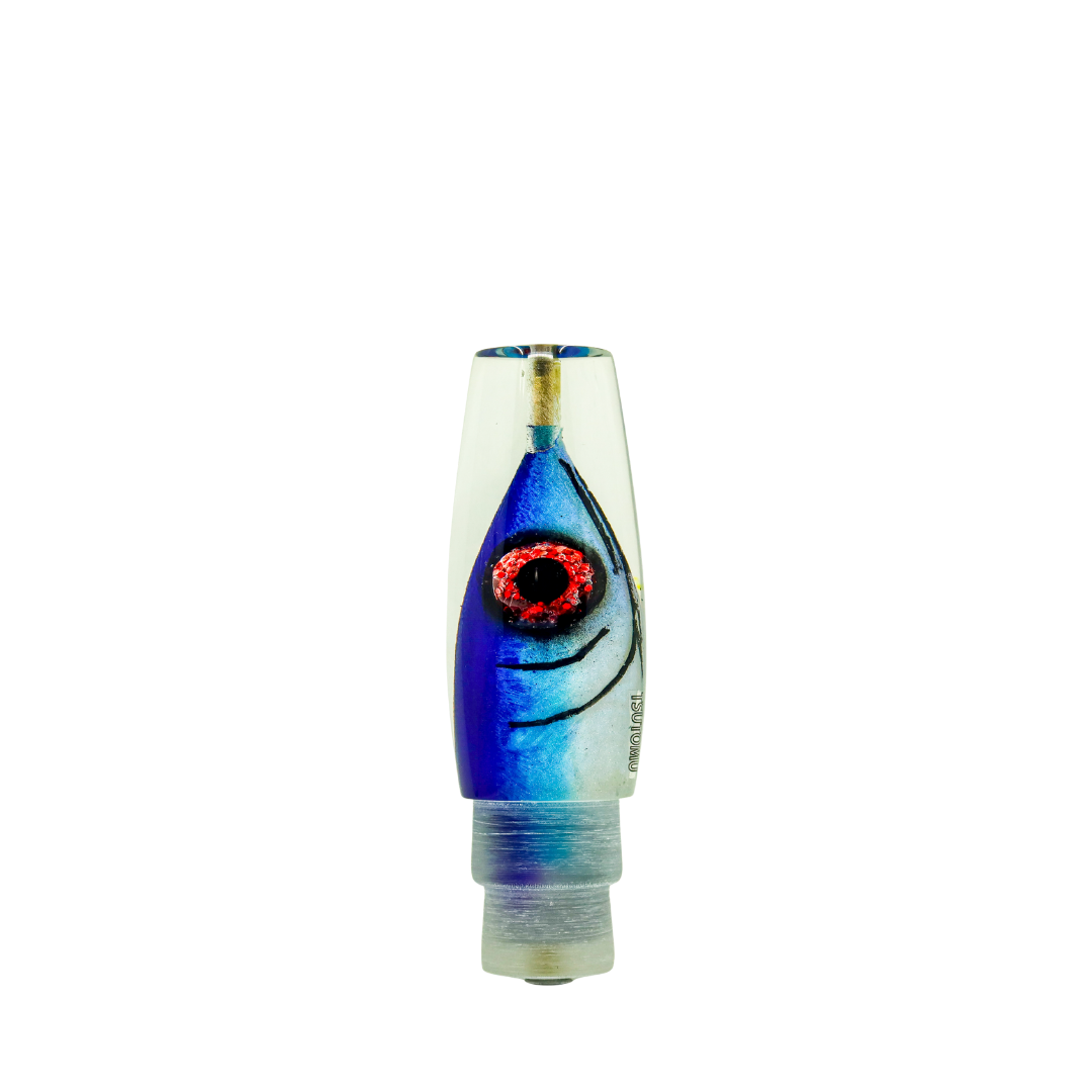 Tsutomu - 9”+ Limited Tricolor Fish Head Moke Invert