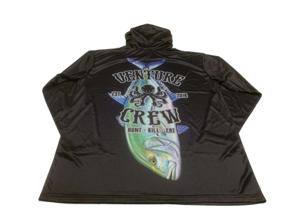 Venture Crew Omilu Black Dri Fit Hoodie (Adult/Keiki)