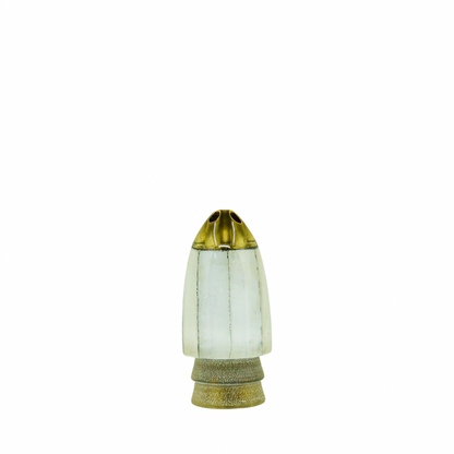 Leroy - 9” Jetted White Shell Egg Bullet