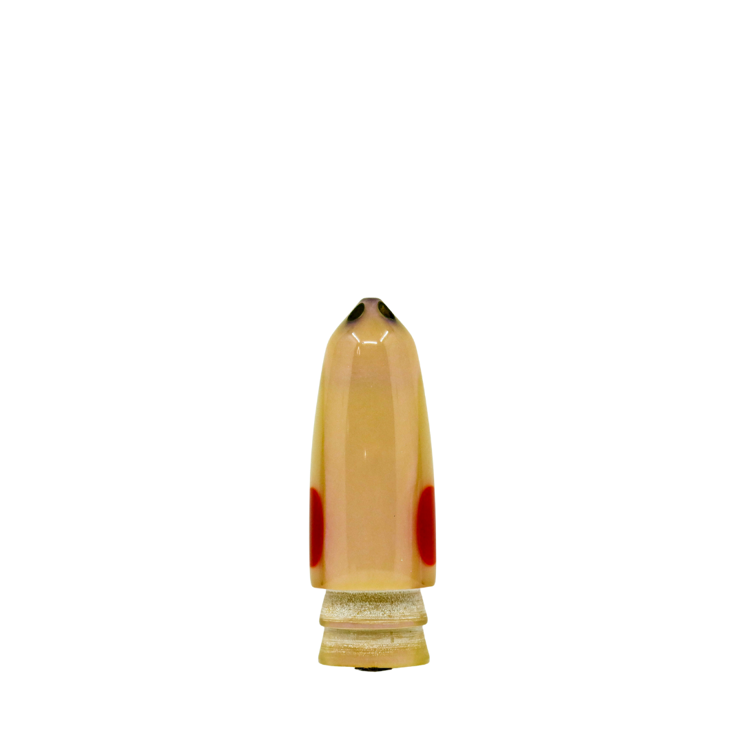 Leroy - 9” Vintage 4-Hole Jetted Strawberry Bullet