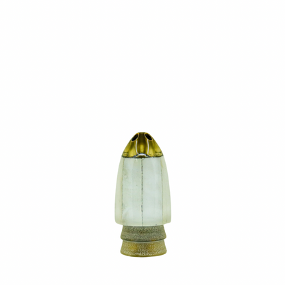 Leroy - 9” Jetted White Shell Egg Bullet