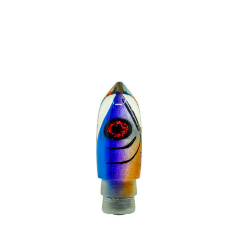 Tsutomu - 12” Limited Tricolor Fish Head Moke Bullet