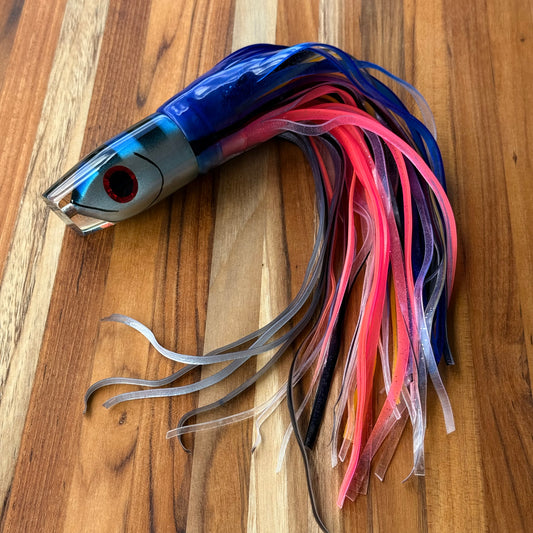 Matsu - 12” Fish Head Slant Blue Top Skirted