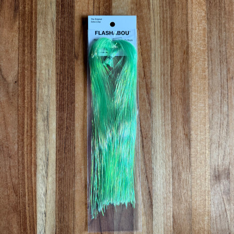 Hedron Flashabou Dyed-Pearl #6962 - Lime Green
