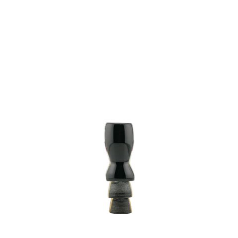 Futa - 6" Black Top Doorknob