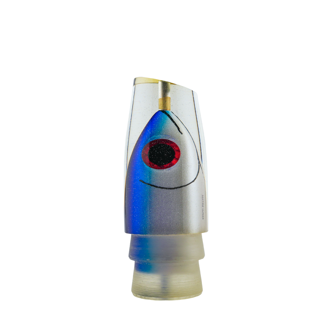 Matsu Lures: History & Lure Identification Guide | Luremonger 14" Plunger, Blue Silver FH - Offshore Trolling Lure Archive