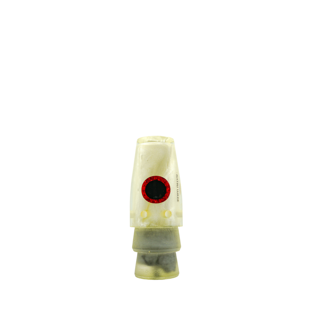 Matsu Lures: History & Lure Identification Guide | Luremonger 9" Smoker, White Pearl - Offshore Trolling Lure Archive