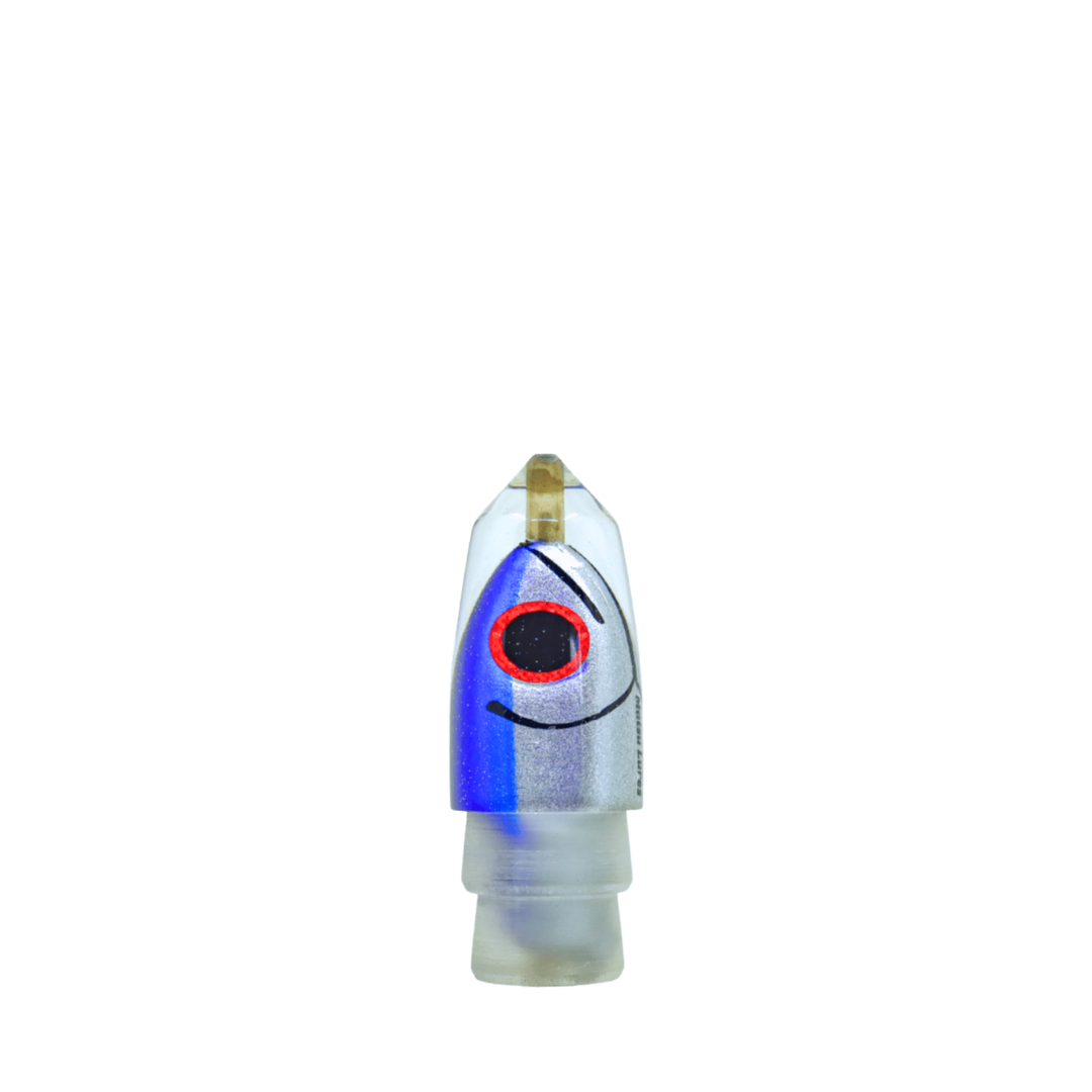 Matsu Lures: History & Lure Identification Guide | Luremonger 9" Bullet, Blue Silver FH - Offshore Trolling Lure Archive
