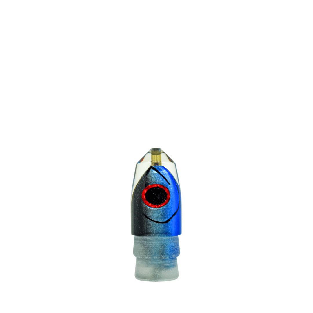 Matsu Lures: History & Lure Identification Guide | Luremonger 9" Bullet Stubby, Black Ice FH - Offshore Trolling Lure Archive