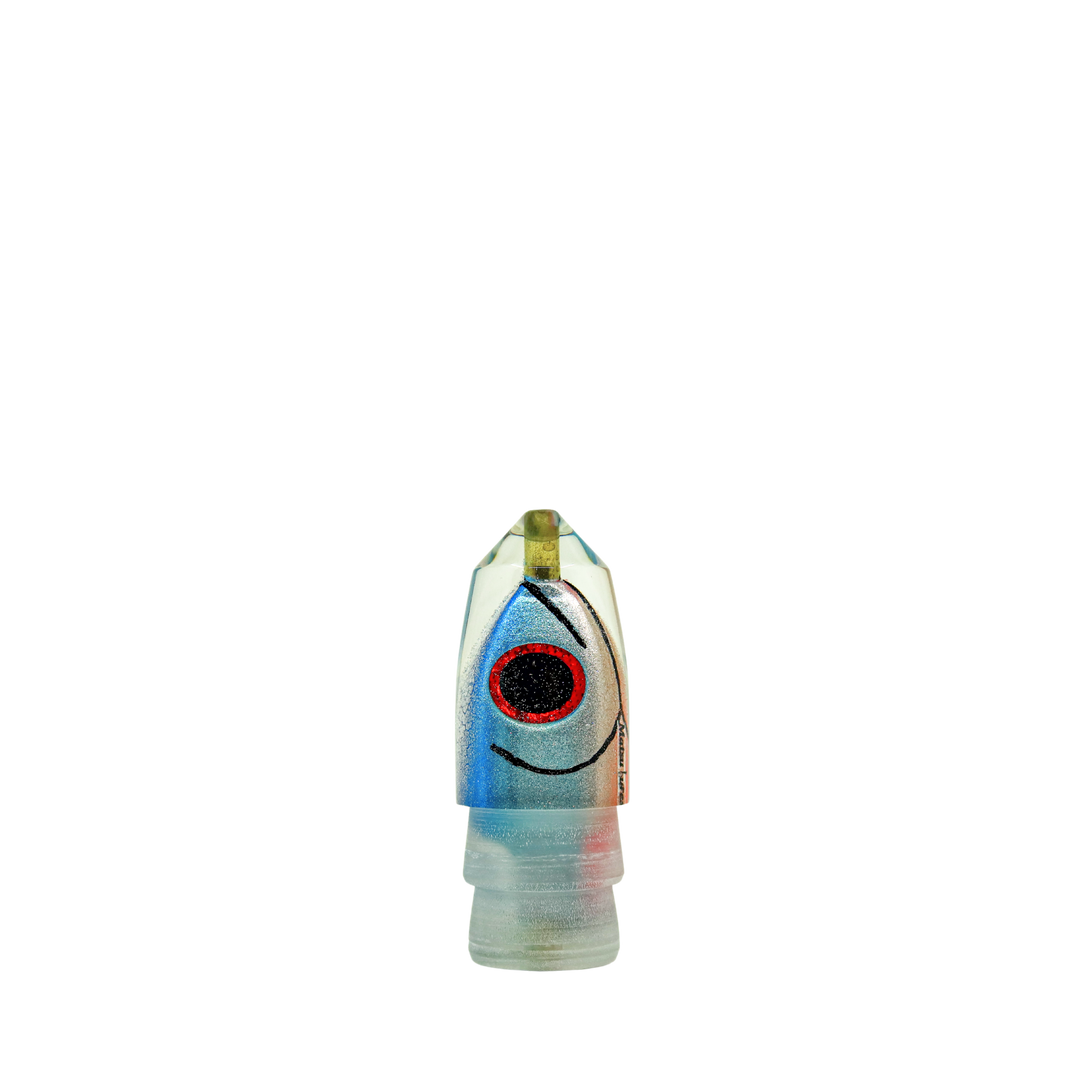 Matsu Lures: History & Lure Identification Guide | Luremonger 9" Bullet Stubby, Salmon FH - Offshore Trolling Lure Archive
