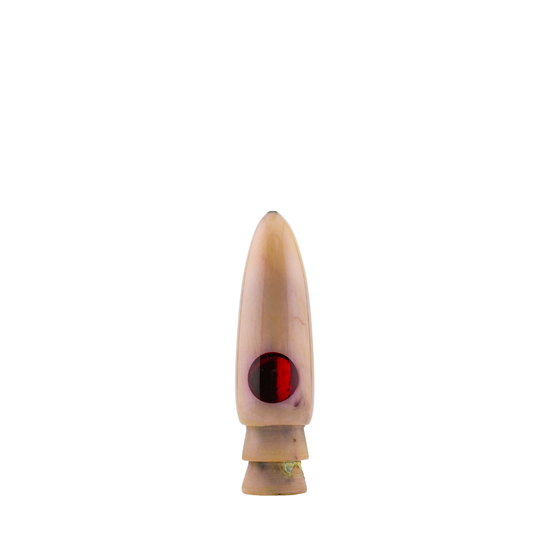 Mitsuo Lures: History & Lure Identification Guide | Luremonger 7" Long Bullet, Strawberry Pearl - Offshore Trolling Lure Archive
