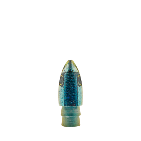 Polu Kai - 9" Vintage Blue Glitter Top Bullet