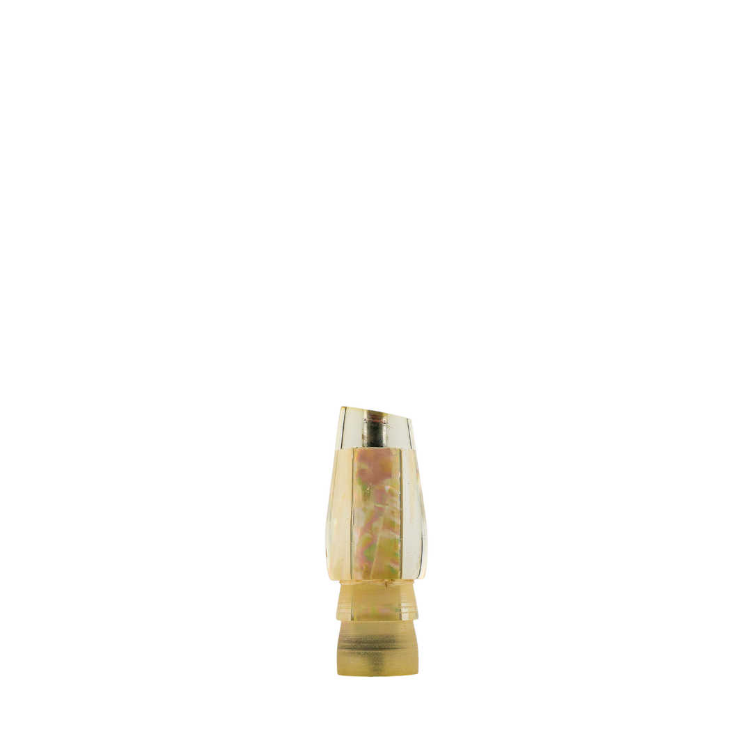 Shiroma Lures: History & Lure Identification Guide | Luremonger 7" Slant, White MOP Shell - Offshore Trolling Lure Archive