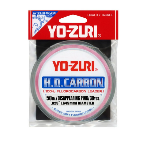 YOZURI - HD PINK FLUOROCARBON 30YD 50LB